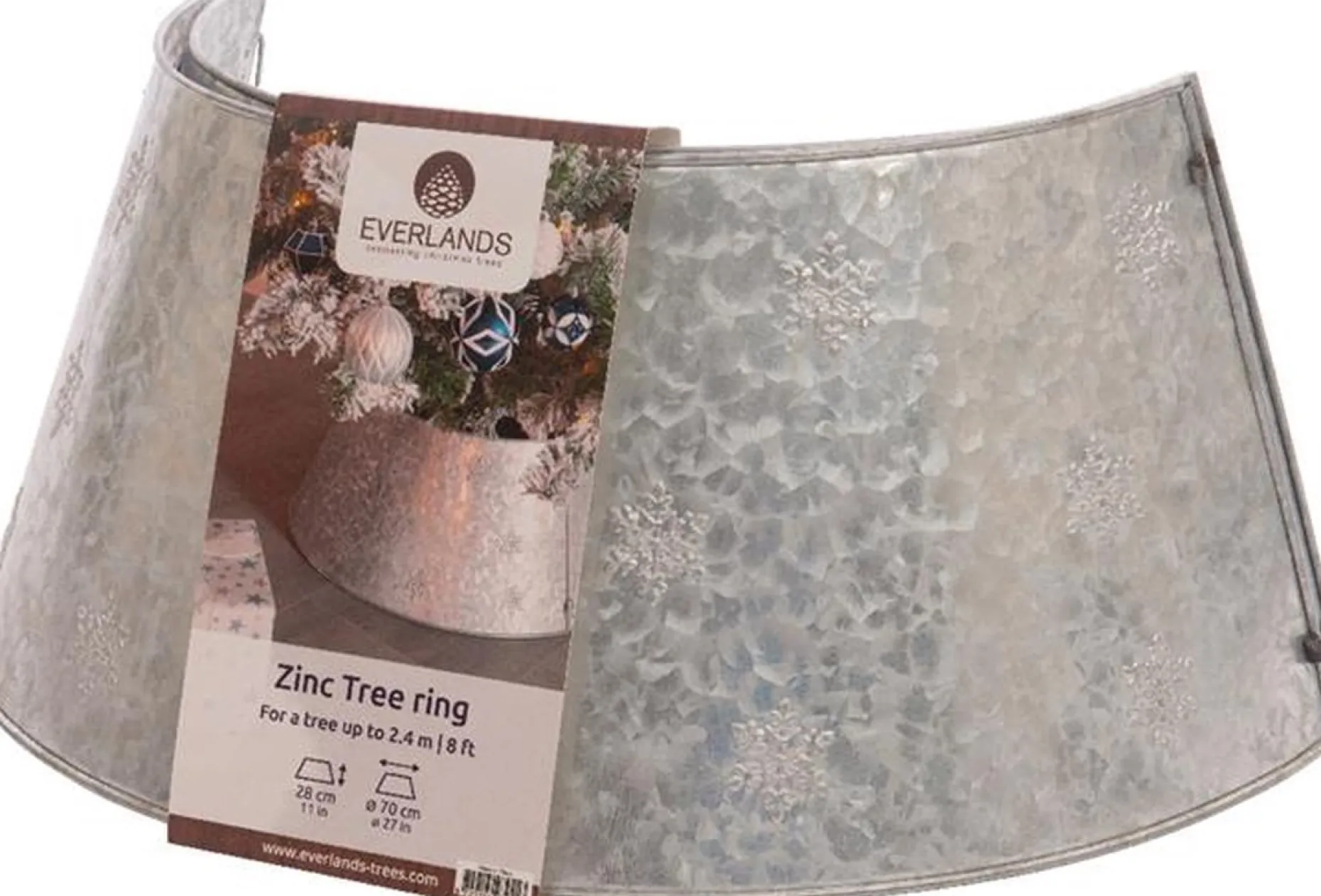 Everlands Kerstboomstandaarden^ Kerstboomring Zink Dia70Cm