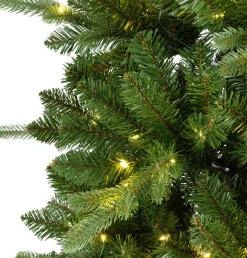 Everlands Kunstkerstbomen^ Kunstkerstboom Killington Fir Prelit O93-180 Cm Groen