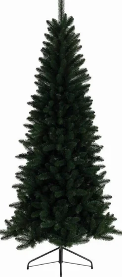 Everlands Kunstkerstbomen^ Lodge Slim Pine Kunstkerstboom - 180 Cm - Smalle Kerstboom - Zonder Verlichting