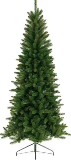 Everlands Kunstkerstbomen^ Lodge Slim Pine Kunstkerstboom - 180 Cm - Smalle Kerstboom - Zonder Verlichting