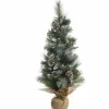 Everlands Kunstkerstbomen^ Mini Kerstboom Frosted 75Cm Met Deco