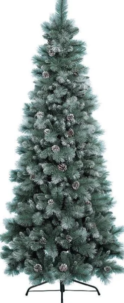 Everlands Kunstkerstbomen^ - Norwich Pine Frost - Kunstkerstboom 180 Cm Hoog - Zonder Verlichting