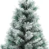Everlands Kunstkerstbomen^ Vancouver Sneeuw Mini Kunstkerstboom - 60 Cm Hoog - Zonder Verlichting