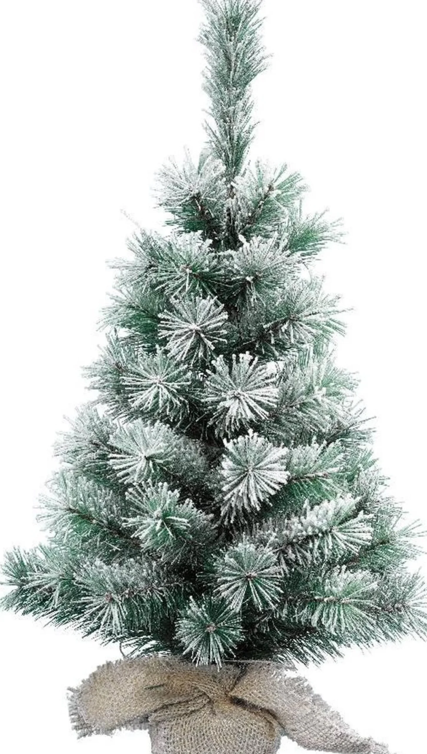 Everlands Kunstkerstbomen^ Vancouver Sneeuw Mini Kunstkerstboom - 60 Cm Hoog - Zonder Verlichting