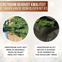 Excellent Trees Kerstspullen Opbergers^® Grote Kerstboom Opbergtas Met Rits - 120X33X48 Cm