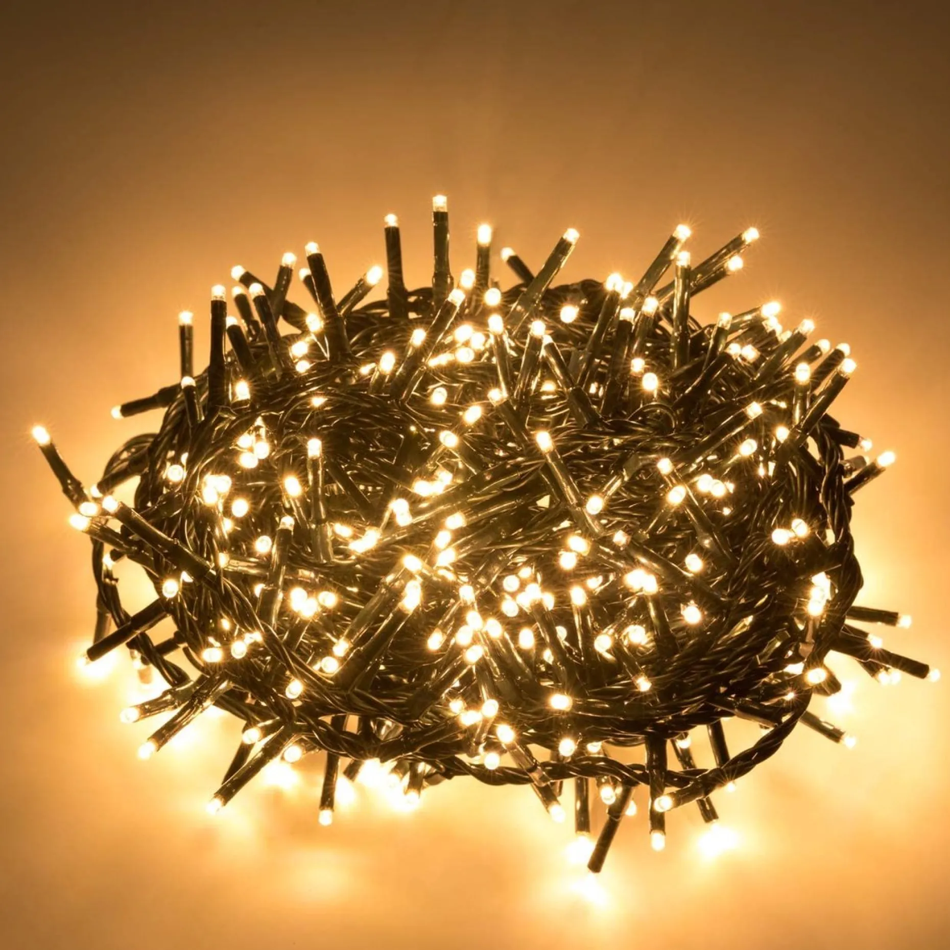 Fedec Kerstboomverlichting^ 500 Leds Kerstverlichting Binnen En Buiten- 15 Meter - Clusterverlichting - Warm Wit
