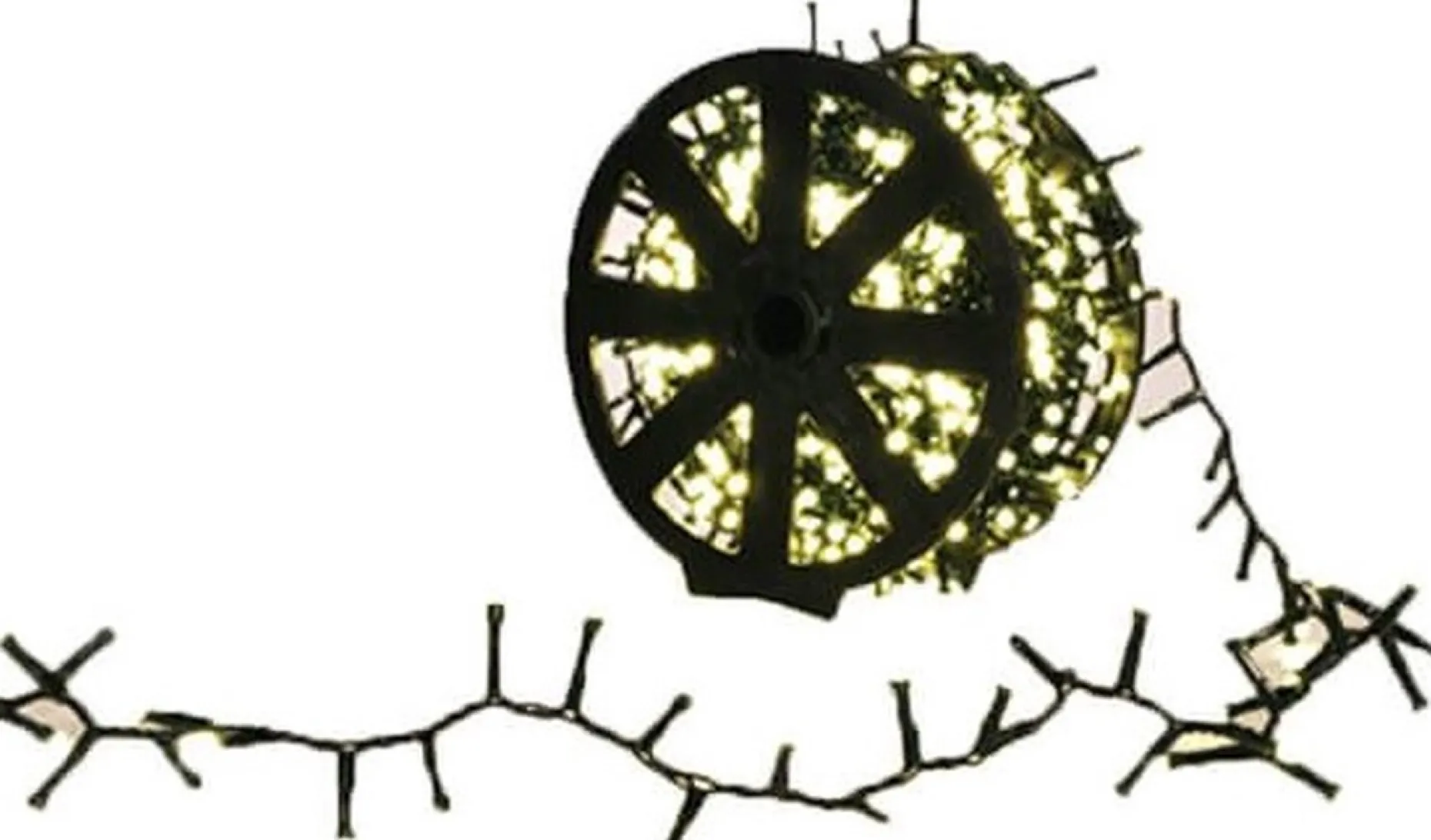 Fedec Kerstboomverlichting^ 500 Leds Kerstverlichting Binnen En Buiten- 15 Meter - Clusterverlichting - Warm Wit