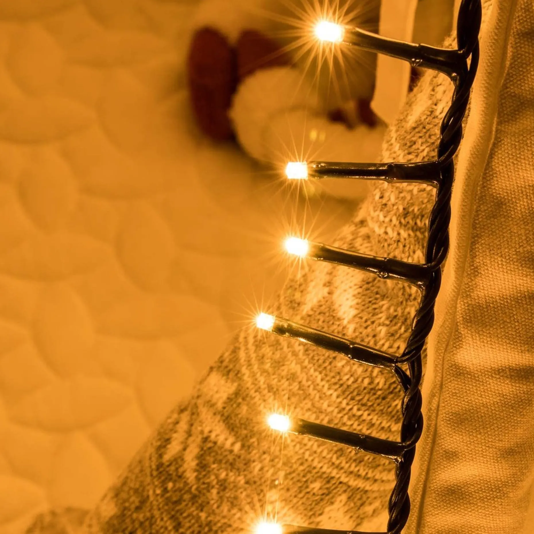 Fedec Kerstboomverlichting^ 500 Leds Kerstverlichting Binnen En Buiten- 15 Meter - Clusterverlichting - Warm Wit