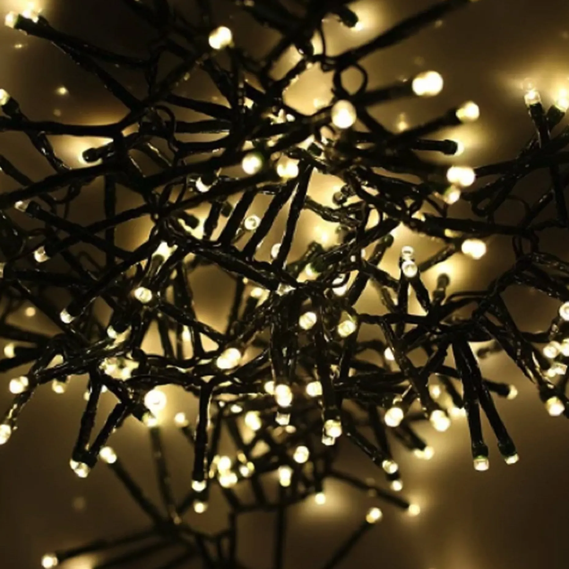 Fedec Kerstboomverlichting^ 500 Leds Kerstverlichting Binnen En Buiten- 15 Meter - Clusterverlichting - Warm Wit