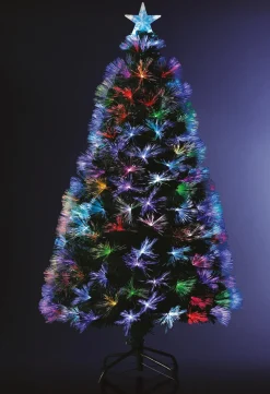 Feeric lights u0026 Christmas Kunstkerstbomen^Feeric Lights And Christmas Fiber Kerstboom -Met Gekleurd Licht- 120 Cm