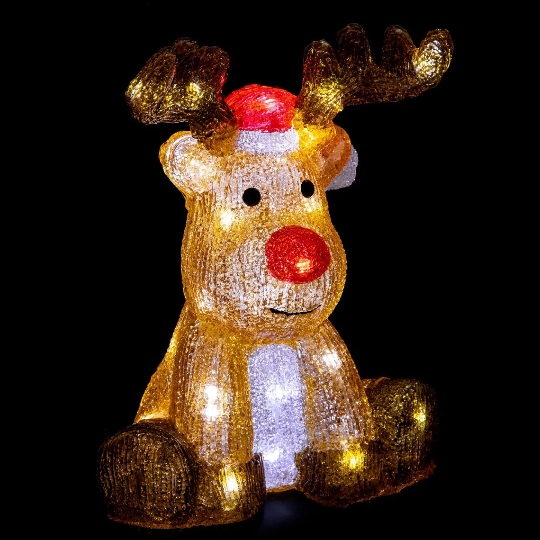 Feeric lights u0026 Christmas Verlichte Kerstfiguren^Feeric Lights And Christmas Rendier Met Licht - 30 Cm -40 Led Lampjes