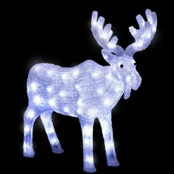Feeric lights u0026 Christmas Verlichte Kerstfiguren^Feeric Lights And Christmas Rendier Met Licht - 73 Cm -100 Led Lampjes