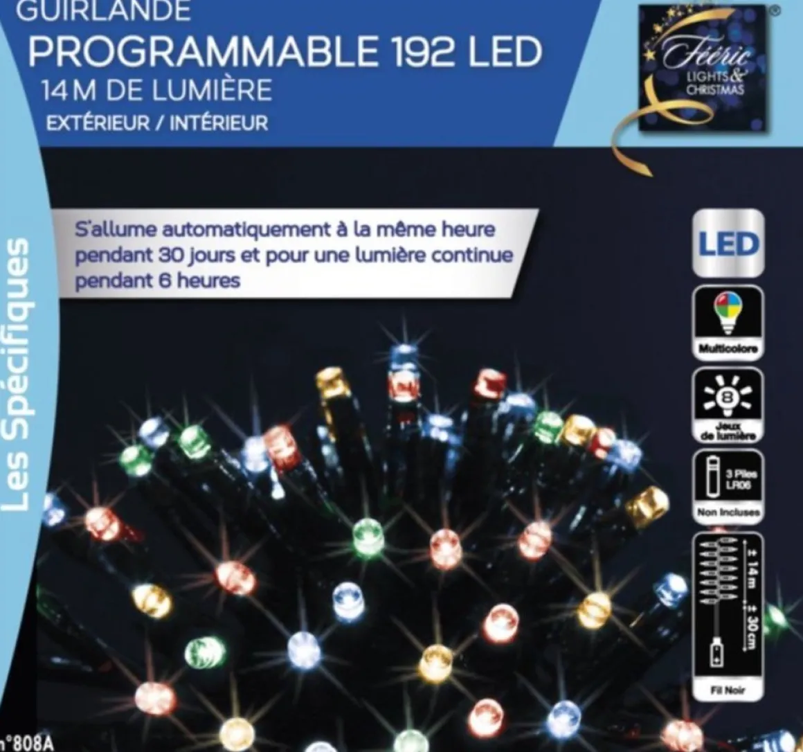 Fééric Lights and Christmas® Feeric Lights & Christmas - Guirlande - Lichtslinger - 14 M - Multicolor Fashion