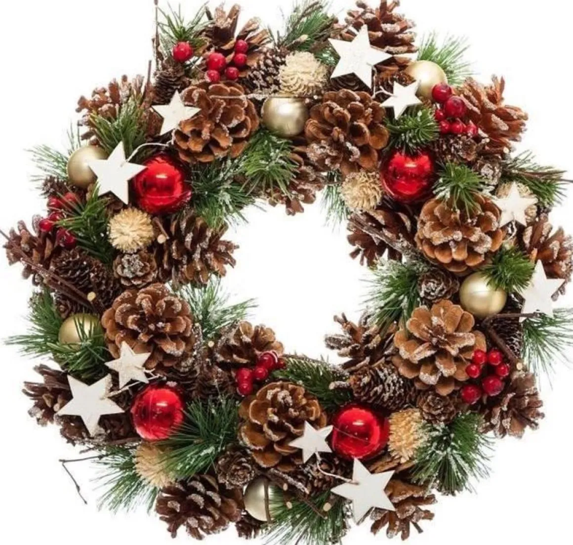 Anders Feeric Lights & Christmas - Holly Star - Krans - O 35 Cm Best Sale