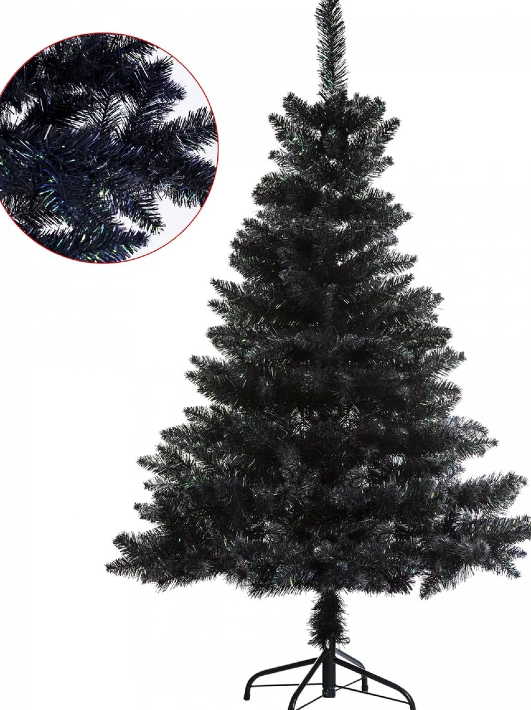 Feeric lights u0026 Christmas Kunstkerstbomen^Feeric Lights - Kunstkerstboom - Kerstdecoratie - Zwart - 150Cm