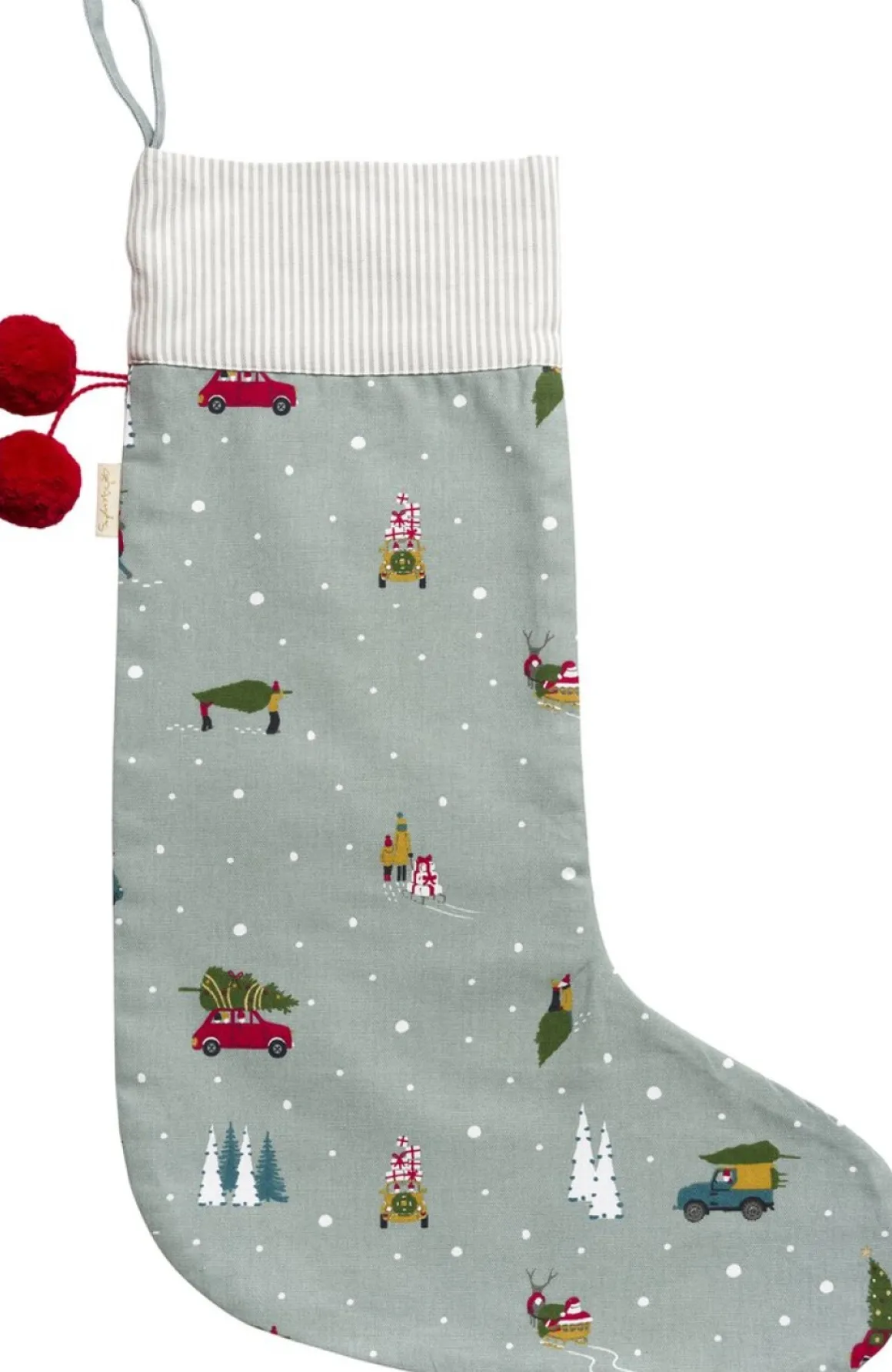 Sophie Allport Feestelijke Decoratie Kerstsok Van - Thuis Voor Kerst - Grote Christmas Stocking Fashion