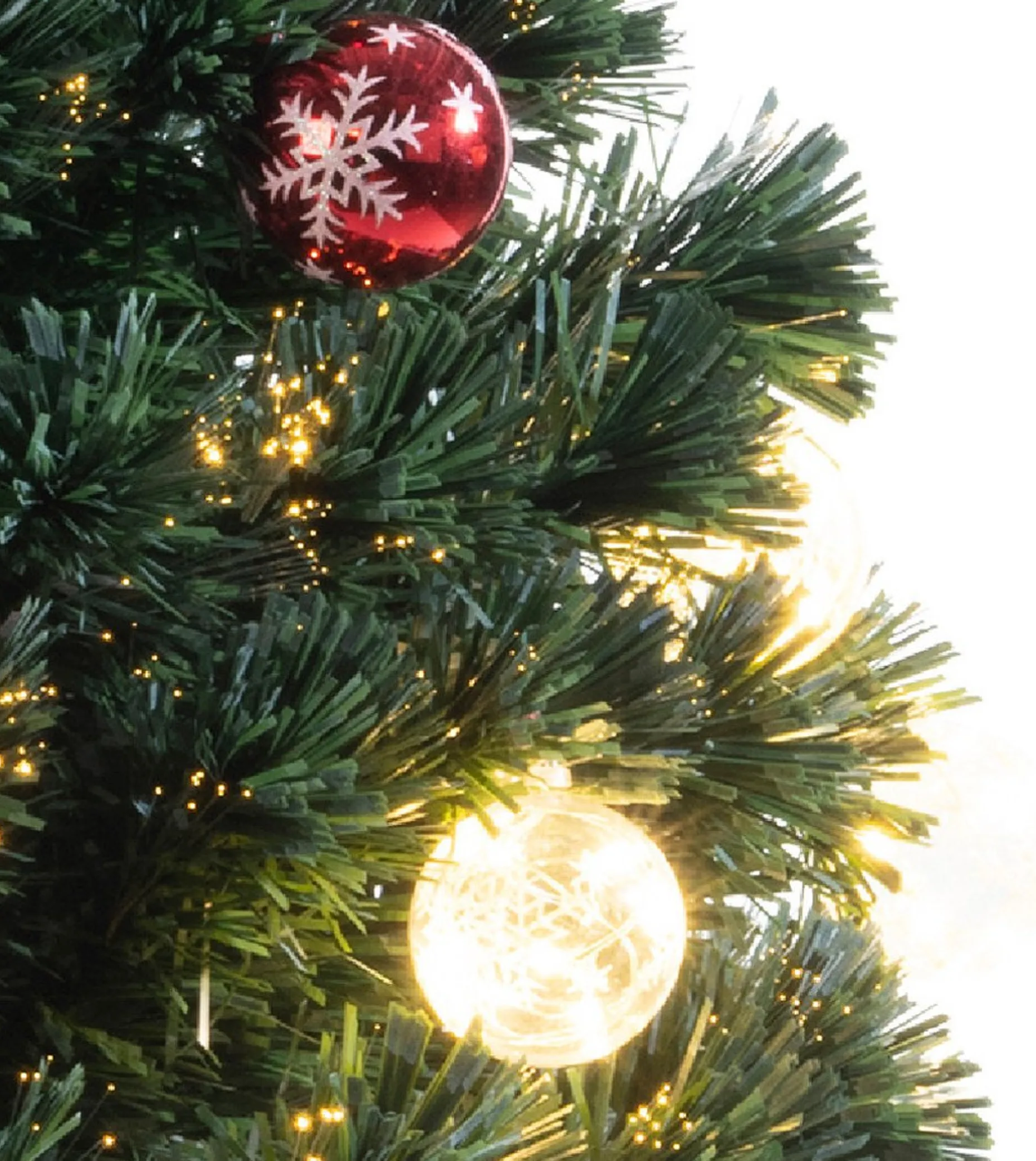 Everlands Kunstkerstbomen^Fiber Optic Kerstboom/Kunst Kerstboom Met Warm Witte Verlichting 90 Cm