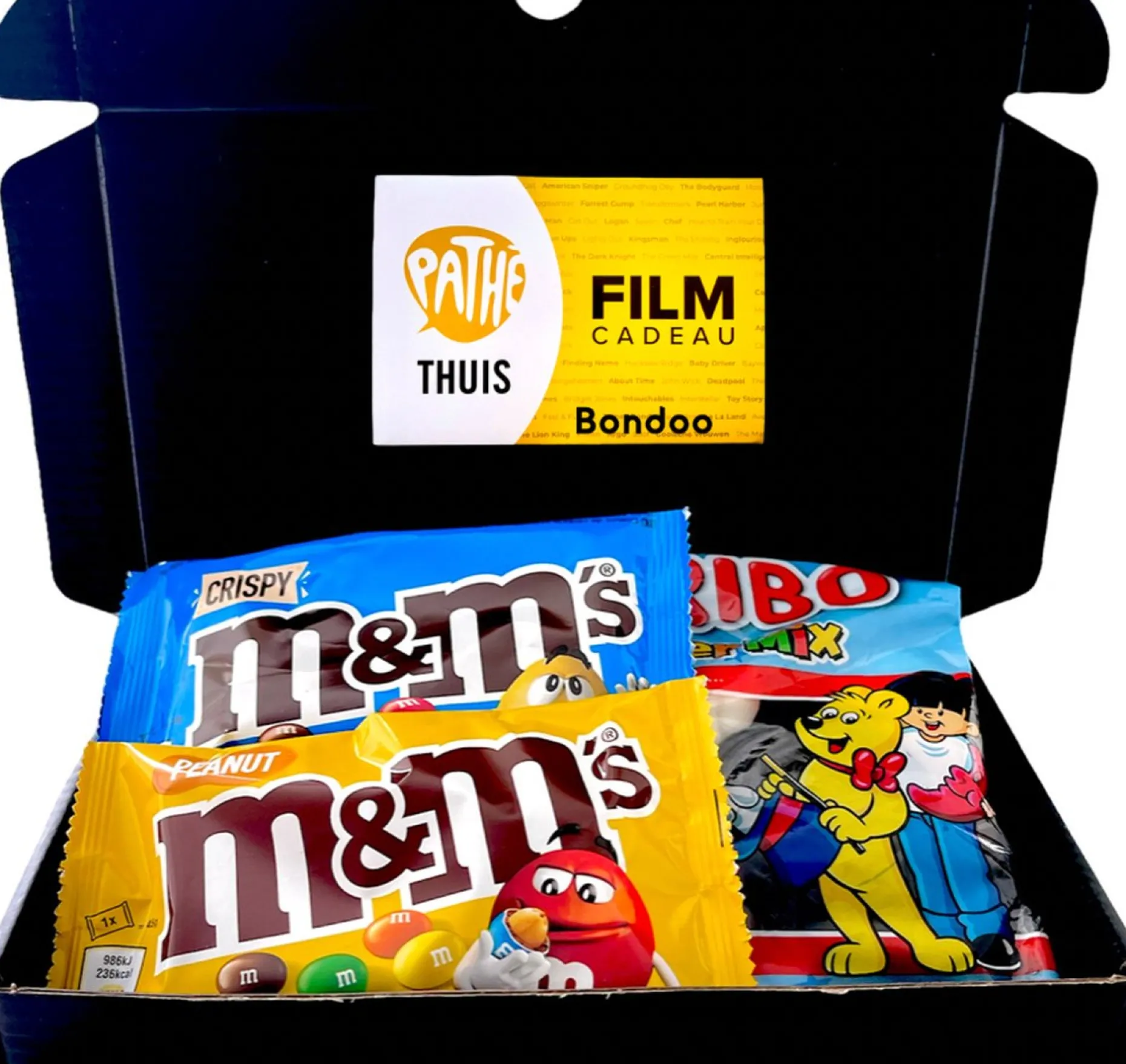 Bondoo Kerstpakketten^Filmpakket Small - Pathe Thuis - Cadeaupakket Met Film Voucher - Brievenbus - Kerstcadeau