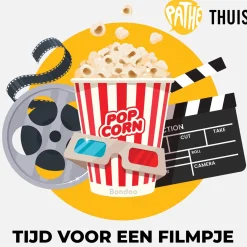 Bondoo Kerstpakketten^Filmpakket Small - Pathe Thuis - Cadeaupakket Met Film Voucher - Brievenbus - Kerstcadeau