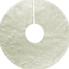 Arte r Kerstboomstandaarden^Flexibele Kerstboom Rok/Kleed Voor De Kerstboom Harige Stof Creme Wit 120 Cm - Kerstboomrokken
