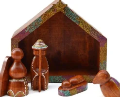 Floz Kerststal - Kerstgroep - Hout - Met Subtiele Kleur - Handgemaakt En Fairtrade Outlet
