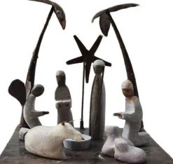 Floz Design Floz Kerststal Metaal En Steen - Duurzame Kerststal - Gerecycled Metaal - Fairtrade Uit Zimbabwe Best Sale