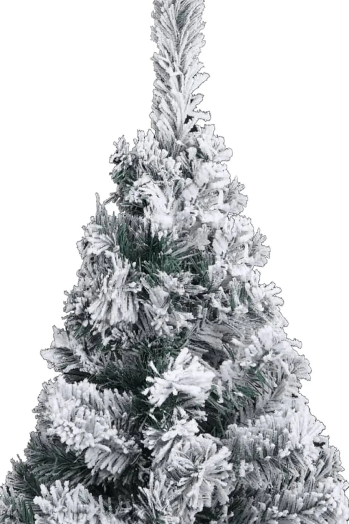 Furniture Limited - Kerstboom Met Led's, Kerstballen En Sneeuw Smal 120 Cm Groen Hot