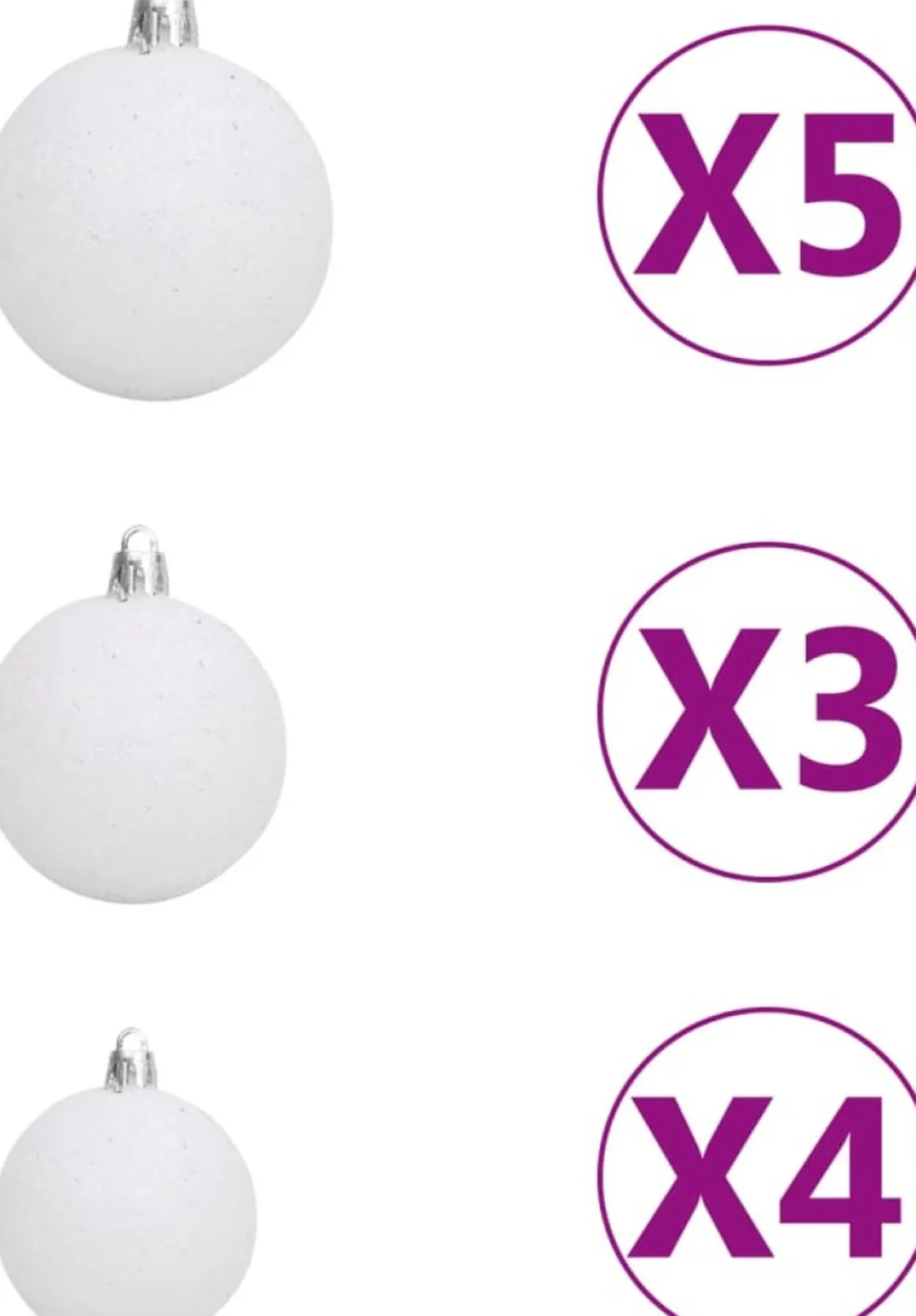 Furniture Limited - Kerstboom Met Led's, Kerstballen En Sneeuw Smal 120 Cm Groen Hot