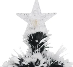 Furniture Limited - Kerstboom Met Led's 64 Cm Glasvezel Groen En Wit Clearance