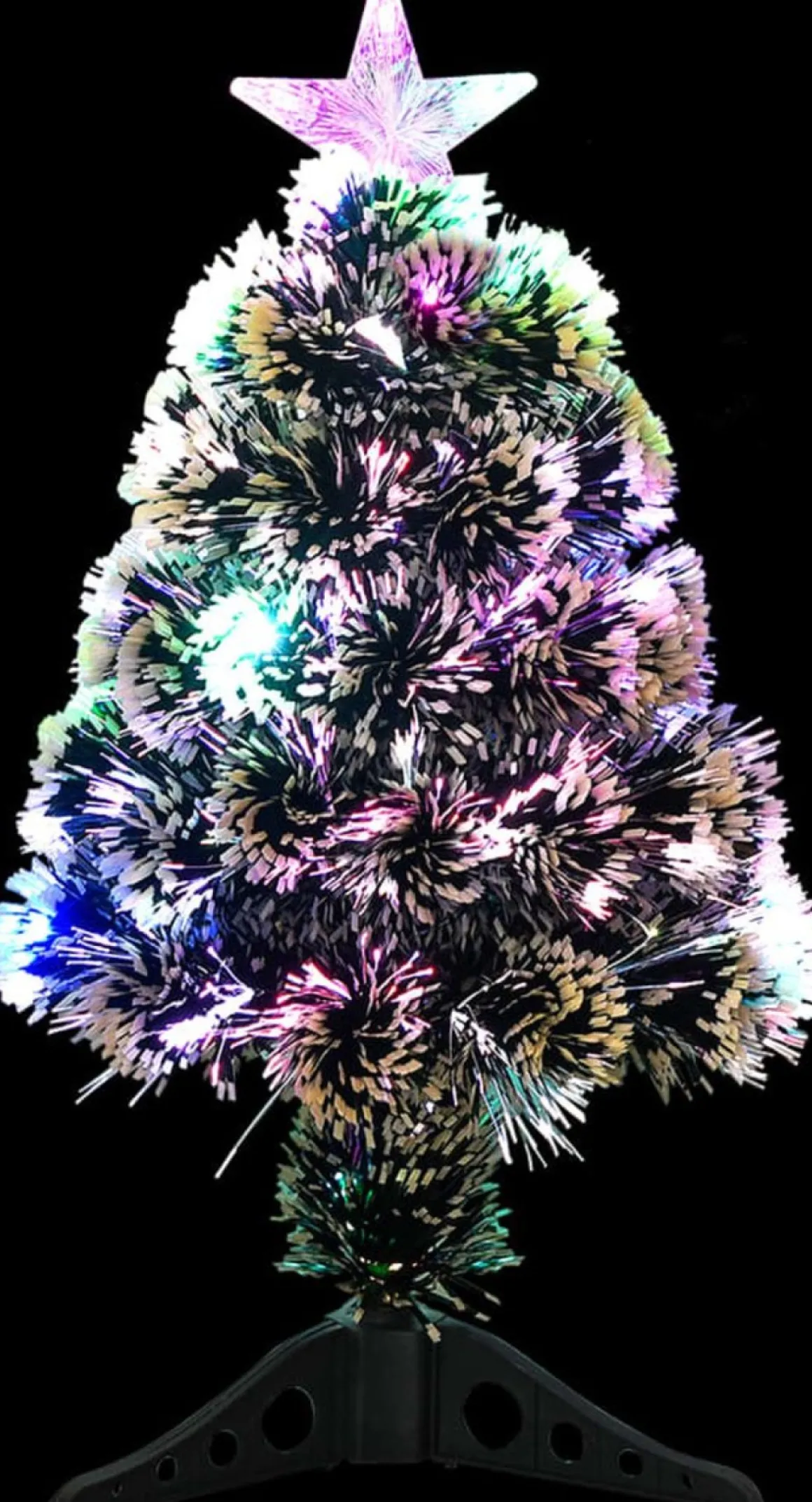 Furniture Limited - Kerstboom Met Led's 64 Cm Glasvezel Groen En Wit Clearance