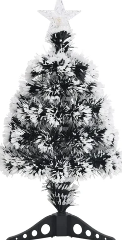 Furniture Limited - Kerstboom Met Led's 64 Cm Glasvezel Groen En Wit Clearance