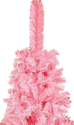 Furniture Limited - Kerstboom Met Led's En Kerstballen Smal 240 Cm Roze Shop
