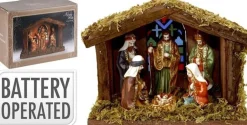 Generic Kerststal Figuren Verlicht - Kerstbeeldjes Voor Kerststal - Set Van 6 Stuks Online
