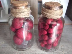 Natural Collections Glazen Potje Met Besjes Set Van 2 Cheap