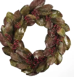 Goodwill Krans Landelijk Zijde-Besjes Groen-Rood D 76 Cm Outlet