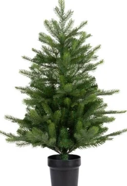 Everlands Kunstkerstbomen^Grandis Miniboom Pot H90Cm Groen