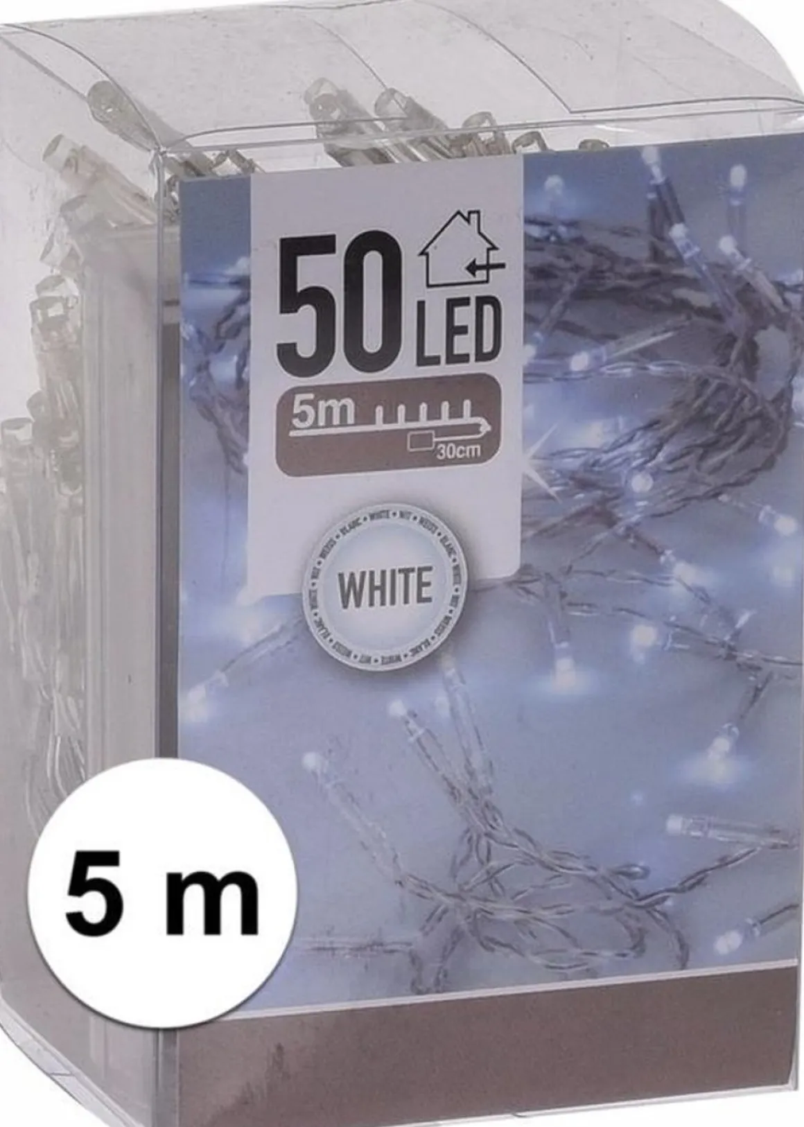 Merkloos Groene Dennen Guirlande/Dennenslinger 270 Cm Inclusief Helder Witte Verlichting New
