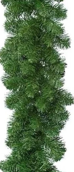 Merkloos Groene Dennen Guirlande/Dennenslinger 270 Cm Inclusief Helder Witte Verlichting Hot