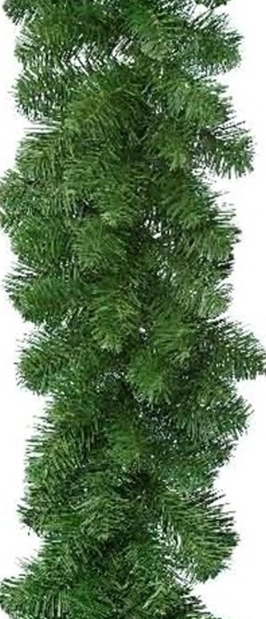 Merkloos Groene Dennen Guirlande/Dennenslinger 270 Cm Inclusief Helder Witte Verlichting Hot