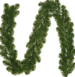 Merkloos Groene Dennenslinger / Dennen Takken Guirlande Kerstversiering 270 Cm - Kerstversieringen Cheap