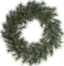 Decoris Groene Kerstkrans 60 Cm Malmo - Kerstkransen Kerstversieringen/Kerstdecoraties Hot