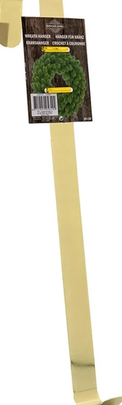 Decoris Groene Kerstkrans / Dennenkrans 60 Cm Met 200 Takken Kerstversiering En Met Gouden Hanger - Kerstversiering/Kerstdecoratie Kransen Online