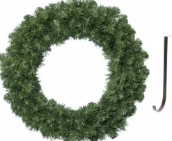 Decoris Groene Kerstkransen/Dennenkransen 50 Cm Kerstversiering Met Ijzeren Hanger - Kerstversiering/Kerstdecoratie Kransen Outlet