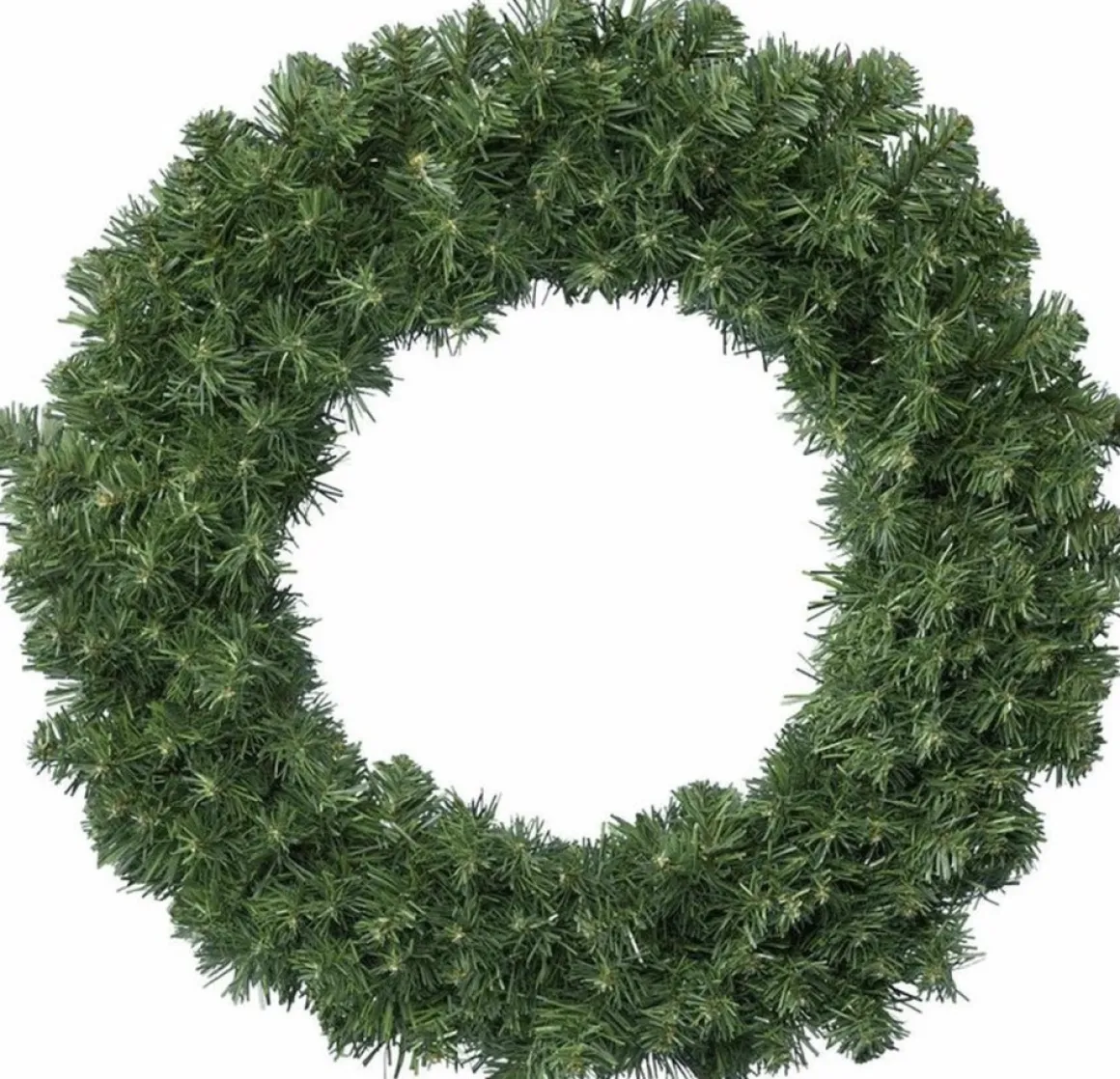 Decoris Groene Kerstkransen/Dennenkransen 50 Cm Kerstversiering Met Ijzeren Hanger - Kerstversiering/Kerstdecoratie Kransen Outlet