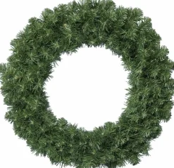 Decoris Groene Kerstkransen/Dennenkransen 50 Cm Kerstversiering Met Gouden Hanger - Kerstversiering/Kerstdecoratie Kransen Sale