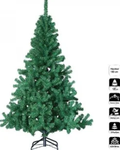 Fééric Lights and Christmas® Kunstkerstbomen^Groene Kunstkerstboom 180 Cm X 104 Cm - Kunstboom - Kunststof Kerstboom - Kerstboom - Pvc - Plastic Kerstboom - Kunstboom