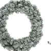Decoris Groen/Witte Kerstkrans 60 Cm Imperial Kunstsneeuw Met Ijzeren Hanger - Kerst Decoratie Kransen Van Dennentakken Best