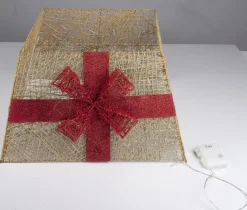 Grundig Kerstboomstandaarden^ Kerstboomrok - Met Kerstverlichting: 40X Led - Opvouwbaar - 45 X 45 X 27,5 Cm