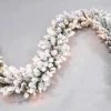 KJ Kunstkerstbomen Guirlande Flock Besneeuwd Met Warme Led Verlichting - Dakota Guirlande Flock Led Max 5X Koppelbaar Cheap