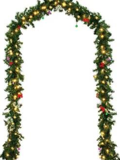 multiwishlist Guirlande - 5 Meter - 100 Led 's Met Decoratie - Kerstslinger - Kerstversiering - Voor Binnen & Buiten Best